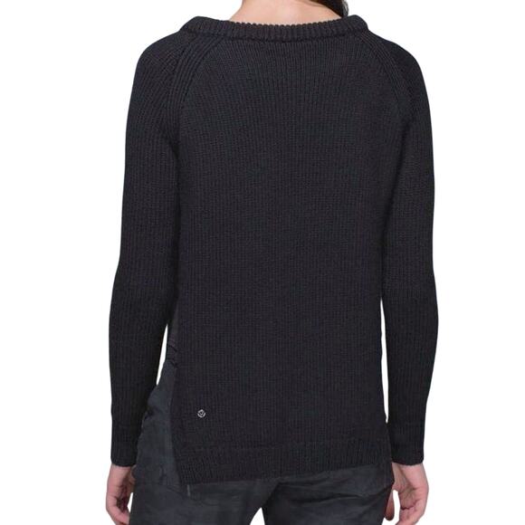 LULULEMON Yin To You Pullover high side cutout slit sides black 4 - Picture 4 of 9